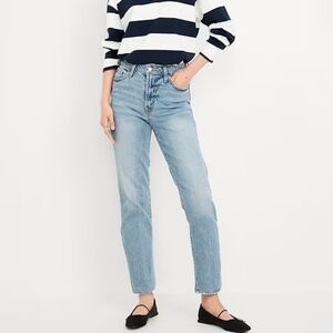 Old Navy Light Wash High-Rise Straight Jeans